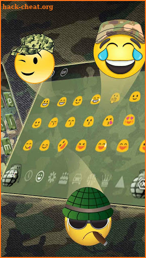 Green Army Camouflage Keyboard screenshot