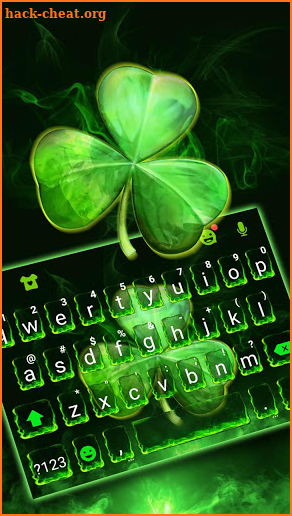 Green Clover Keyboard Theme screenshot