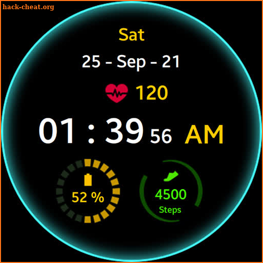 Green Glow Watch Face screenshot