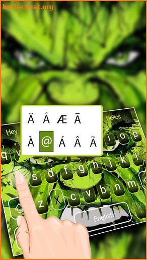 Green Hero Keyboard Theme screenshot