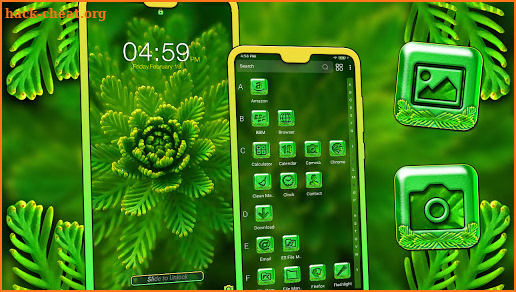 Green Leafed Plant Theme screenshot