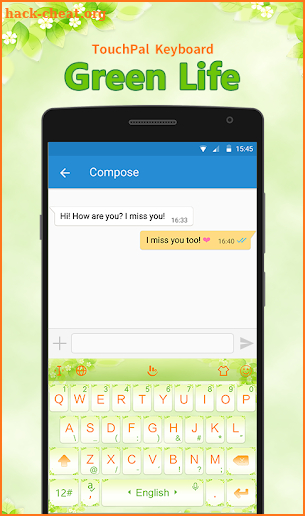 Green Life FREE Keyboard Theme screenshot