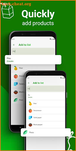 Green Lists — grocery app screenshot