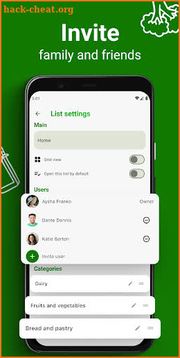 Green Lists — grocery app screenshot