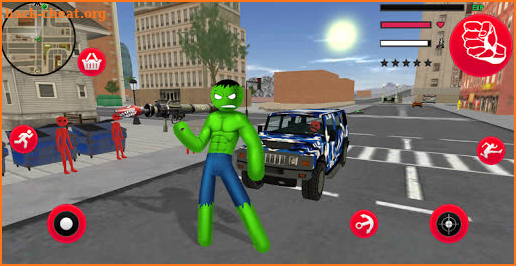 Green Monster Stickman Rope Hero Gangstar Mafia screenshot