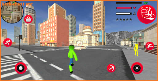 Green Monster Stickman Rope Hero Gangstar Mafia screenshot