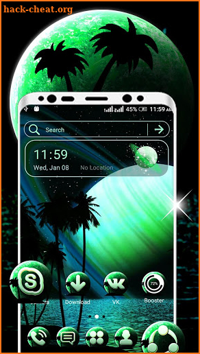 Green Planet Launcher Theme screenshot