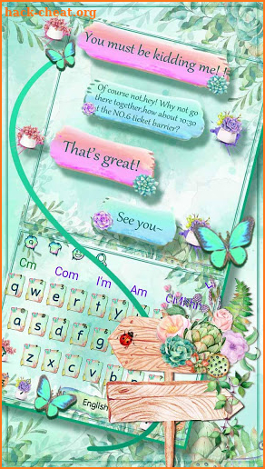 Green Plant Keyboard Theme screenshot