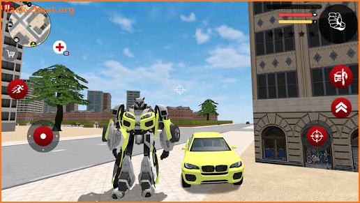 Green Robot Car Transformer Futuristic Supercar screenshot