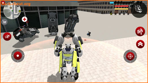 Green Robot Car Transformer Futuristic Supercar screenshot