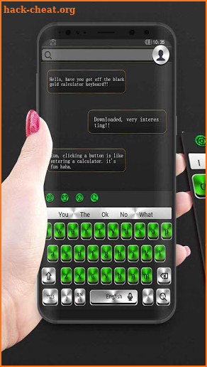 Green Silver Keyboard screenshot