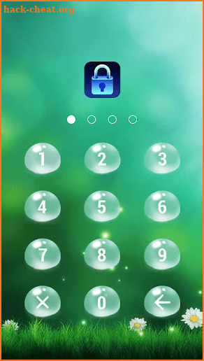 Green Water Drop - App Lock Master Theme screenshot