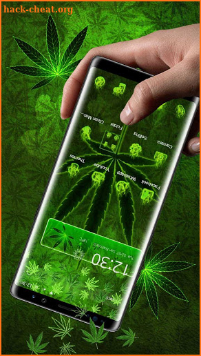 Green Weed Gravity Theme screenshot