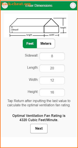 Greenhouse Ventilation & Fertilization Planner screenshot