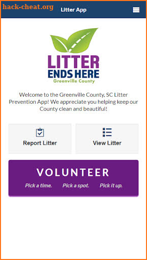 Greenville SC Litter Ends Here screenshot