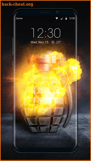 Grenade lock screen screenshot