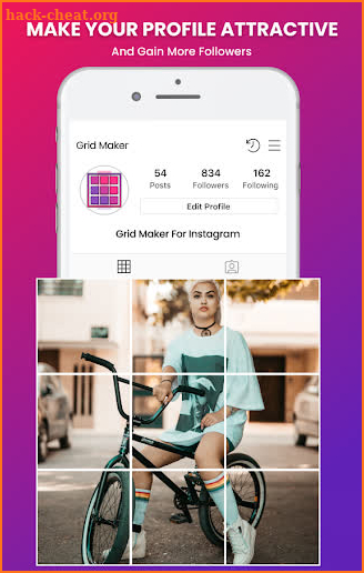 Grid Photo Maker for Instagram 9 Grid Giant Square screenshot