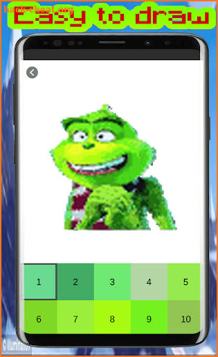 Grinch - Color by number screenshot