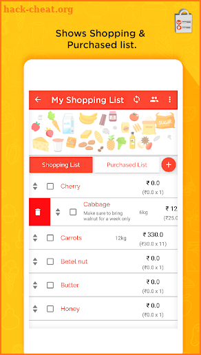 Grocery Shopping List Creator  - Listicle screenshot