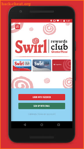 Grotto Pizza Swirl Rewards screenshot