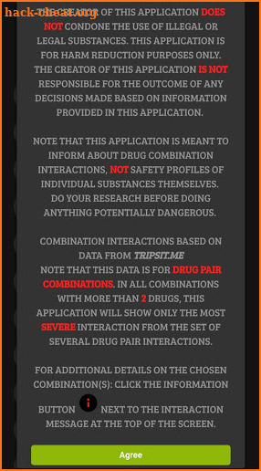 Ground Control - Drug interaction checker screenshot