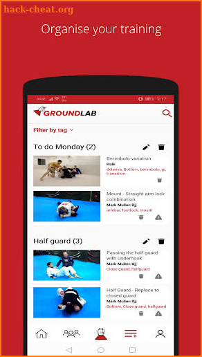 GroundLab - BJJ and Ground Art learning platform screenshot