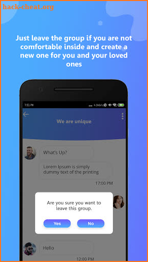 Group Text App screenshot