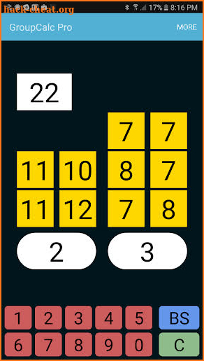 GroupCalc Free screenshot