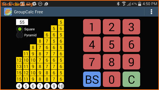 GroupCalc Free screenshot