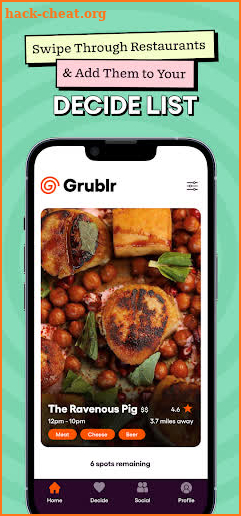 Grublr: Decide Where to Eat screenshot