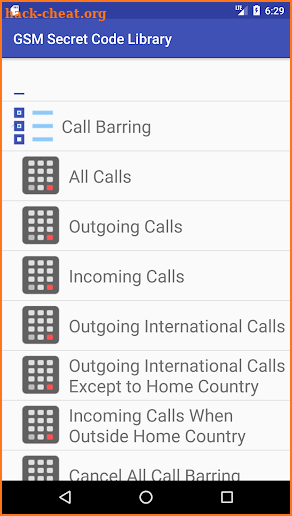 GSM Secret Code Library screenshot