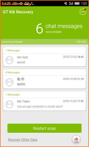 GT Kik Recovery screenshot