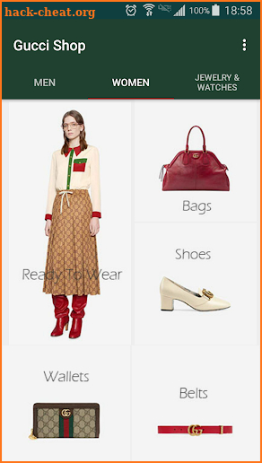 Gucci Products screenshot