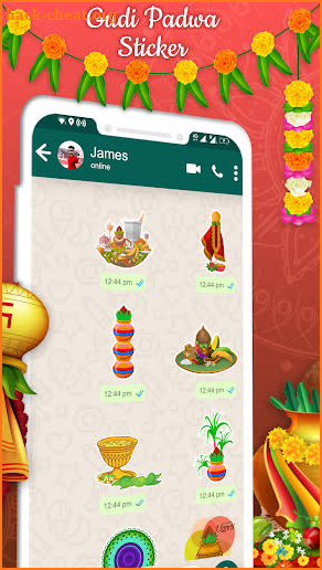 Gudi Padwa Stickers For Whatsapp screenshot