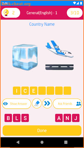 Guess the emoji puzzle game screenshot