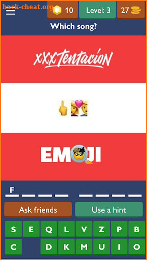 Guess XXXTentacion Songs - Emojis Quiz Game screenshot