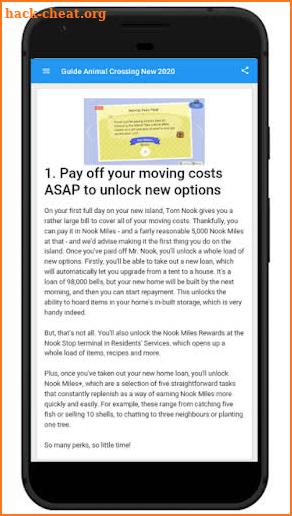 Guide Animal Crossing New 2020 screenshot