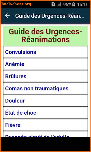 Guide des Urgences-Réanimations screenshot