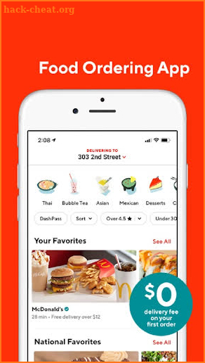 Guide DoorDash Food Delivery screenshot