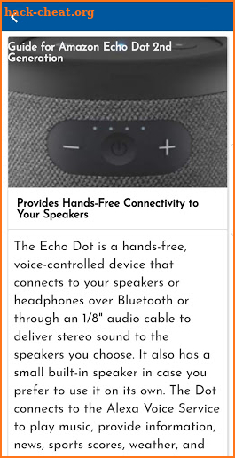 Guide for Amazon Echo Dot 2nd Generation screenshot