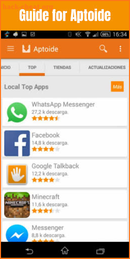 Guide for Aptoide apps screenshot