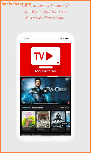 Guide for Free Vodafone TV Movies & Shows screenshot