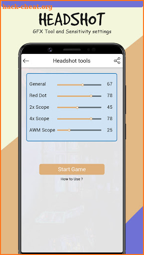 Guide for Headshot GFX Tool and Sensitivity screenshot