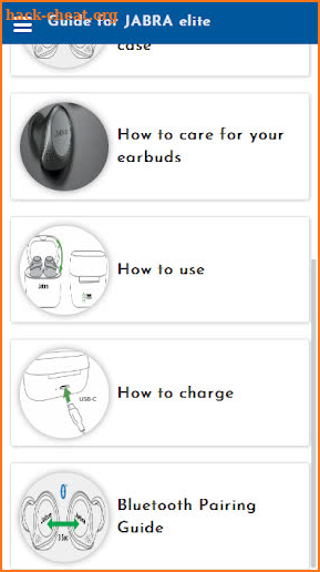 Guide for Jabra elite earbuds screenshot