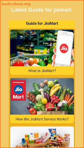 Guide For JioMart Grocery Kirana App Shopping sale screenshot