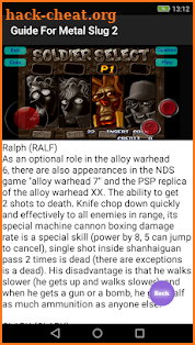 Guide For Metal Slug 2 screenshot