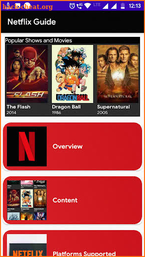 Guide For NetFlix screenshot