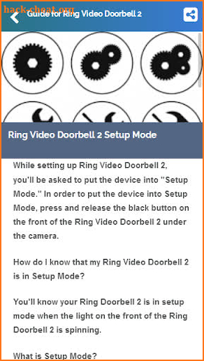 Guide for Ring Video Doorbell 2 screenshot