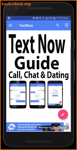 Guide For TextNow Call,Chat and Dating screenshot