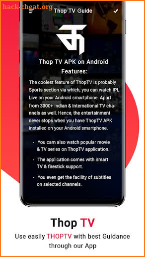 Guide For THOP TV - HD Live thoptv Guide screenshot